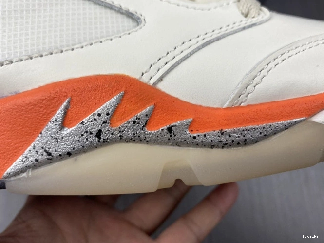Cheap TBK Jordan DC1060-100 Total Orange 5 Retro 0703